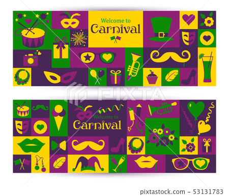 Bright vector carnival banners 53131783