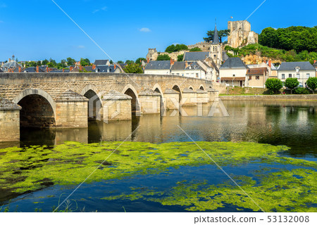 Montrichard Old Town on Cher river, France Montrichard Old Town on Cher river, France 53132008