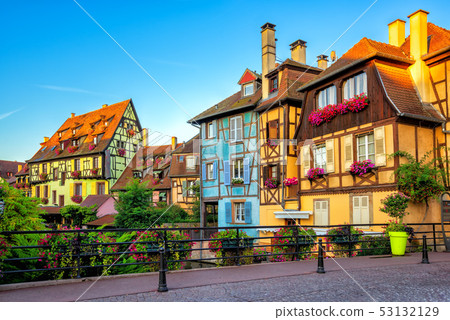 Colorful timber houses in Colmar, Alsace, France 53132129