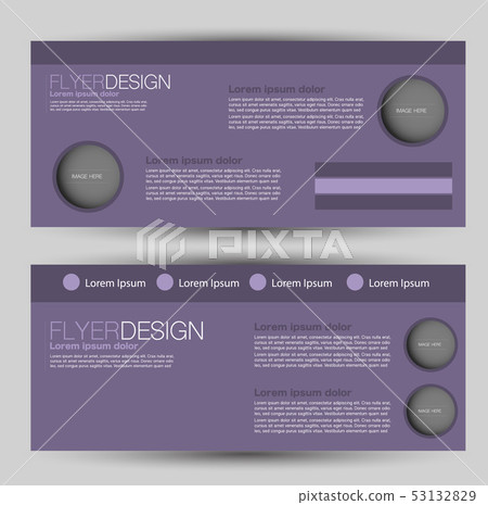 Flyer banner or web header template set Flyer banner or web header template set 53132829