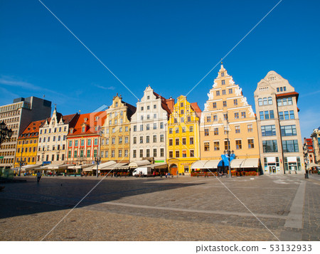Market square buildings in Wroclaw Market square buildings in Wroclaw 53132933