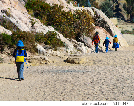 Bolivian children on the way to school Bolivian children on the way to school 53133471