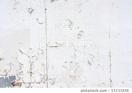 Peeled white paint (concrete wall) 53133836