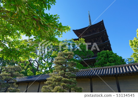 在Touji和Wakaba的五層塔上的新鮮綠色 53134545