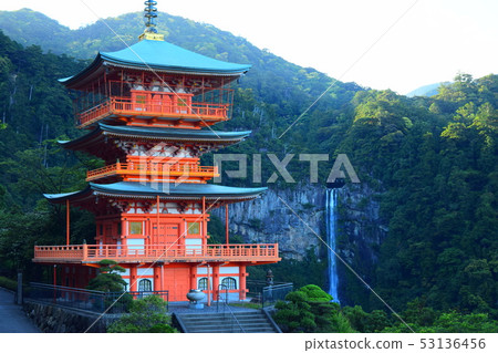 Mie Tower and Nachi Otaki [Nankumumano Geopark] 53136456