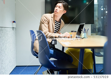 Male businessman work Male businessman work 53137019
