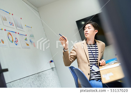 Male businessman work Male businessman work 53137020