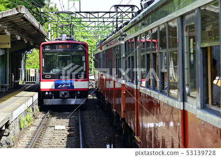 [Early Summer 2019] Hakone Tozan Railway Type 2000 and Moha Type 1 [Ohiradai Station] 53139728