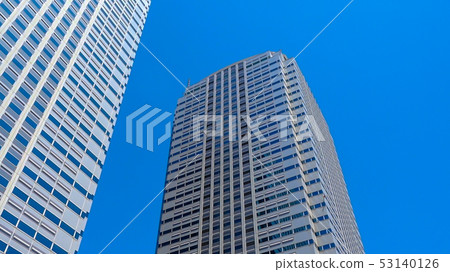 Background material Makuhari New City skyscrapers 53140126