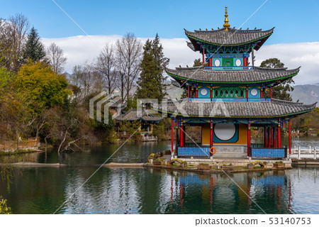 Black Dragon Pool China's Yunnan Lijiang Black Dragon Pool Black Dragon Pond Yuquan Park Black Dragon Pool China's Yunnan Lijiang Black Dragon Pool Black Dragon Pond Yuquan Park 53140753