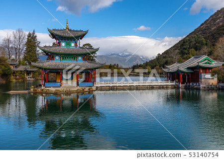 Black Dragon Pool China's Yunnan Lijiang Black Dragon Pool Black Dragon Pond Yuquan Park Black Dragon Pool China's Yunnan Lijiang Black Dragon Pool Black Dragon Pond Yuquan Park 53140754