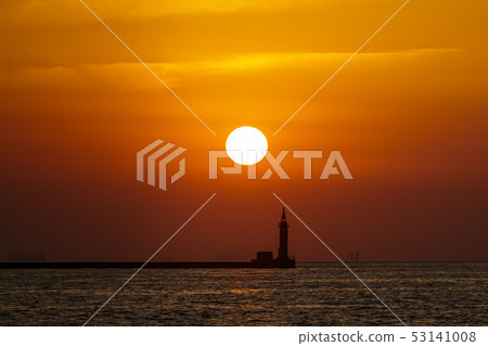 Sunset of Hakata Bay Sunset of Hakata Bay 53141008