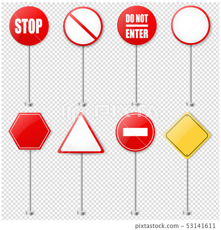 Stop Signs And Traffic Sign Collection Transparent 53141611