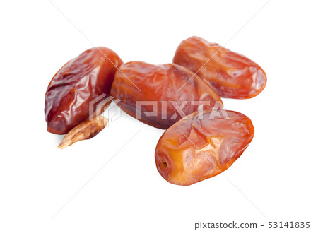 dried fruits from date palm isolated on white 53141835