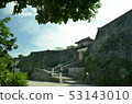 Graceful castle walls and Kukeimon built on Ryukyu limestone of World Heritage Shuri Castle Graceful castle walls and Kukeimon built on Ryukyu limestone of World Heritage Shuri Castle 53143010