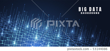 Abstract technology background with Big data 53144086