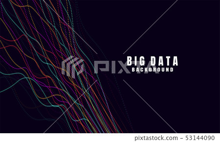 Abstract technology background with Big data - Stock Illustration ...