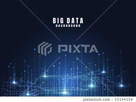Abstract technology background with Big data 53144154