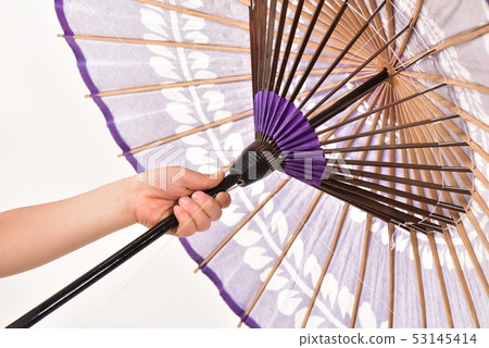 Japanese umbrella and hand Japanese umbrella and hand 53145414