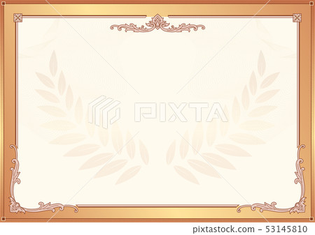 Decorative border and frame template background - Stock Illustration  [53145810] - PIXTA