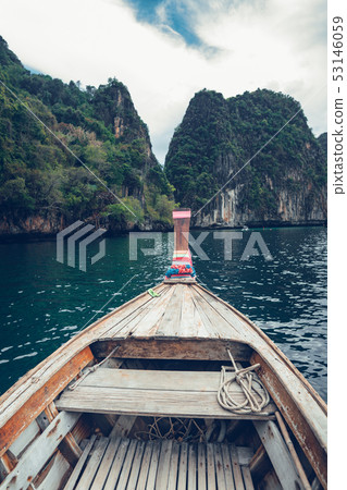 Travel by long tail boat Sea and island  53146059