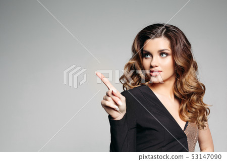 Side view portrait of sexy elegant make up model 53147090