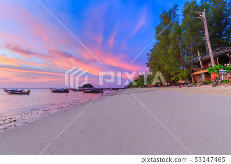 Beautiful Tropical beach at sunrise beach,Koh Lipe Beautiful Tropical beach at sunrise beach,Koh Lipe 53147465