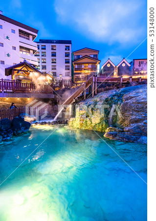 “群馬縣”草津溫泉,Yubata“夜景” “群馬縣”草津溫泉,Yubata“夜景” 53148000