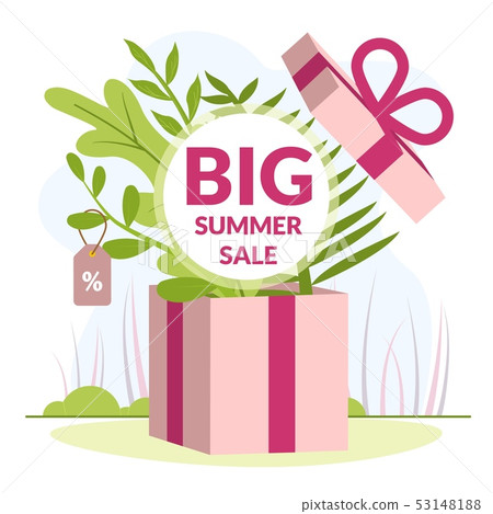 Vector Illustration is Written Big Summer Sale. 53148188