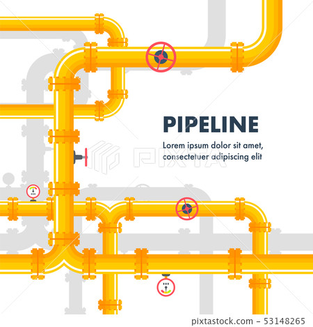 Pipeline background. Gas or oil pipes 53148265