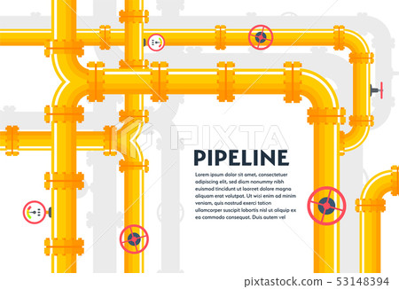 Pipeline background with gas pipes 53148394