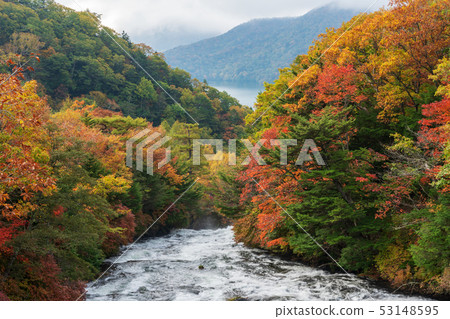 Upper part (October) of Ryoto No Taki, Nikko City, Tochigi 53148595