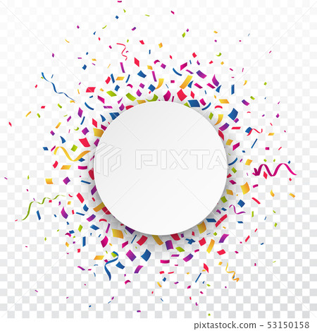 confetti, vector, frame 53150158