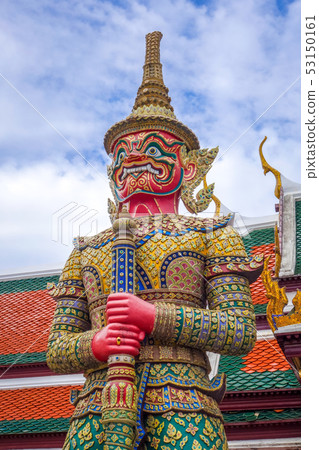 Yaksha statue, Grand Palace, Bangkok, Thailand 53150161