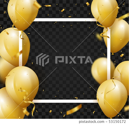 Celebration background with gold confetti Celebration background with gold confetti 53150172