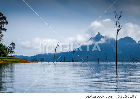 Morning on Cheow Lan Lake, Khao Sok National Park, 53150198