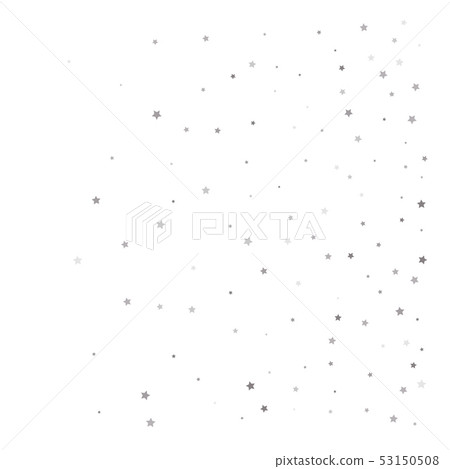 Falling silver stars on white background - Stock Illustration [53150508 ...