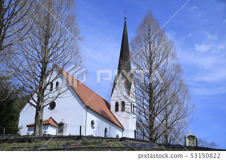 Germany church chapel rural church bavaria village 53150822