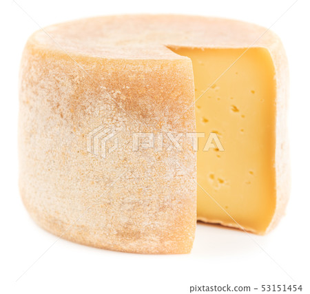 Hard cheese isolated on white 53151454