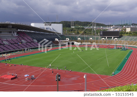 Athletics stadium, Kobe City 53153545