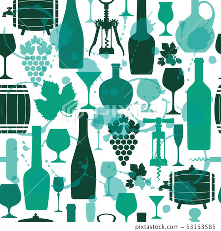 Wine seamless pattern Wine seamless pattern 53153585