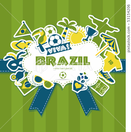 Vector Illustration of Brazil 53154206