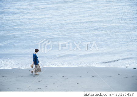 Woman Travel Sea Shonan Short trip Walk Walk Solo trip Woman Travel Sea Shonan Short trip Walk Walk Solo trip 53155457