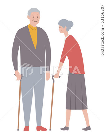 Elderly people illustration set 53156807