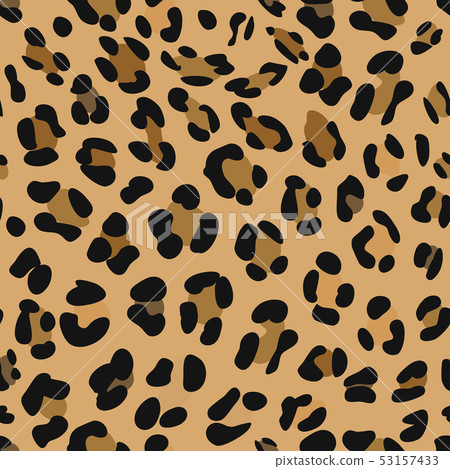 leopard pattern print, vector illustration,-插圖素材 [53157433] - PIXTA圖庫
