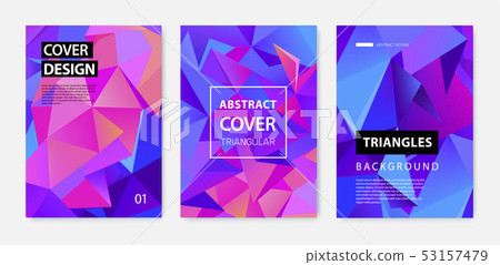 Vector set of abstract geometric covers, banners, posters, flyers, brochures. Text frame surface. a4 Vector set of abstract geometric covers, banners, posters, flyers, brochures. Text frame surface. a4 53157479