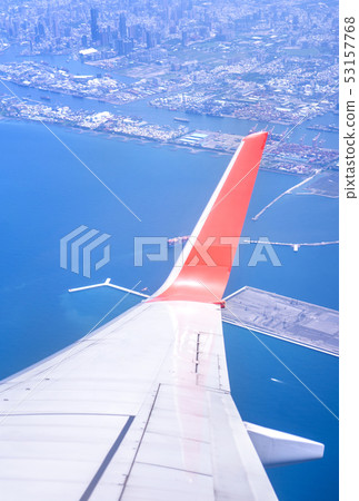 飛機 機翼 天空 白雲 airplane aircraft wing window 飛行機 翼 飛機 機翼 天空 白雲 airplane aircraft wing window 飛行機 翼 53157768