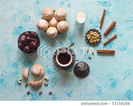 Ramadan sweets. Egyptian cookies "Kahk El Eid" Ramadan sweets. Egyptian cookies "Kahk El Eid" 53158108