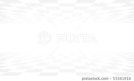 Abstract perspective white geometric shape 53161918