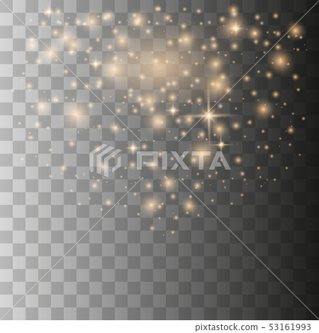 Gold glittering star dust Gold glittering star dust 53161993